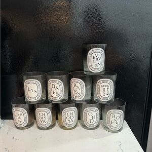 Lot of 10 empty diptyque candles